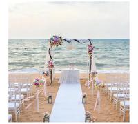 KaBuea Tappeto Bianco for corridoio Nuziale, Un Tappeto Durevole in Stile passerella Adatto a chiese, spiagge e Decorazioni for Feste for Interni/Esterni, Spessore 2000(3'11" x 32'10" (Rectangular))