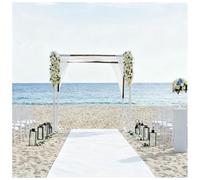 KaBuea Tappeto Bianco Spesso 140 g/m² for corridoio Nuziale, Runner da Pavimento Largo for Decorazioni for Feste all'aperto in Chiesa, Spiaggia(3'3" x 49'3" (Rectangular))