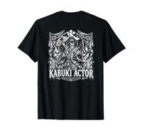 Kabuki Attore Teatro di Furia Samurai Arte Drammatica Maglietta