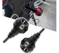 KABUTM 2 Pezzi Tamponi Paratelaio Moto per Ducati 1098 1198 848evo 848 Evo, Moto Corpo Anti-Caduta Palla, Protezione per Scorrimento Telaio Scarico, Anti Crash Pad Accessori,A Black