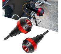 KABUTM 2 Pezzi Tamponi Paratelaio Moto per Honda CB 300 2015-2024, Moto Corpo Anti-Caduta Palla, Protezione per Scorrimento Telaio Scarico, Anti Crash Pad Accessori,C Red