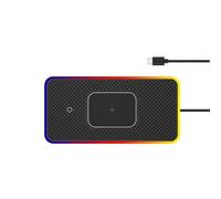 KABUTM Caricatore Wireless per Auto per Toyota Verso Yaris/Yaris Cross Yaris GR Proace Verso EV, Tappetino di Ricarica Senza Fili Antiscivolo con Luce Ambientale Integrata per Uso Quotidiano
