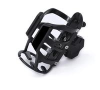KABUTM Portabicchiere Moto per Harley Davidson Forty Eight, Supporto per Bevande da Manubrio in Alluminio, Portabottiglia Regolabile, Installabile su Manubrio o Telaio,A Black