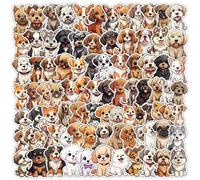 Kabwea 100 pezzi adesivi cuccioli dolci, sticker estetici, meme sticker, sticker cani