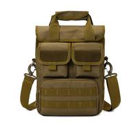Kabxhueo Borsa a Monospalla Tattica, Borsa a Tracolla Marsupio Uomo Sportivo, Borse a Mano Impermeabile Zaino Monospalla Tattico Borsetta Militare Spalla Messaggero Borse Messenger,Marrone