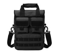 Kabxhueo Borsa a Monospalla Tattica, Borsa a Tracolla Marsupio Uomo Sportivo, Borse a Mano Impermeabile Zaino Monospalla Tattico Borsetta Militare Spalla Messaggero Borse Messenger,Nero