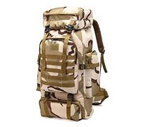 Kabxhueo Grande Zaino Scout 60-80 litri, Zaino da Campeggio Impermeabile Zaino Tattico Militare Camo Travel Backpack Zaini Uomo per Caccia, Trekking, Montagna, Viaggio, Escursionismo, Sopravvivenza