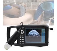 KACBFEE Kit ecografo Veterinario, ecografo Veterinario Portatile B-Ultrasound con sonda Meccanica da 3,5 MHz, Display a LED per Test di Gravidanza suini, bovini, Ovini, Cani, Gatti