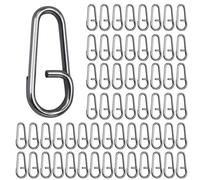 KACCDE 100Pcs Pesca Split Anelli Ad Alta Resistenza Esche Anelli Connettore Linea Esche Resistenti Accessori Da Pesca In Acciaio Inox Split Resistente