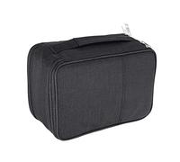 KACCDE Astuccio con 300 scomparti con manico, per matite colorate, organizer per matite di grande capacità, portapenne per la scuola, Nero