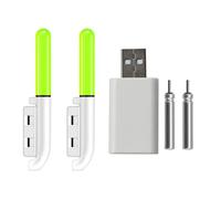 KACCDE Bastoni da pesca notturna a LED Glow Sticks Lampada per canna da mare Punta Tubo Attrezzatura Strumento Verde Punta Luce Galleggiante