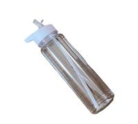 KACCDE Bottiglie per bevande sportive di grande capacità, 700 ml, trasparenti, con manico e cannuccia, per palestra, scuola e ciclismo