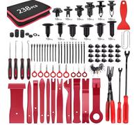 KACCDE Completo 238Pcs Automotive Trim Rimozione Set Con Organizzato Caso Di Immagazzinaggio Per Pannello Porta Smontaggio Modifica del Suono Auto Stereo Aggiornamenti Toolsets