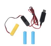 KACCDE Convertitore di alimentazione USB per batteria con interruttore sostituire 3pcs 1.5V AA LR6 AM3 per luce LED elettronico a