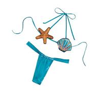 KACCDE Costumi da bagno da donna Stelle marine Due Pezzi Split Costume da bagno Femminile Backless Costume da bagno a vita bassa Costumi da bagno per costumi da bagno da donna Costumi da bagno a vita