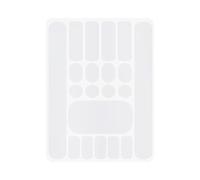 KACCDE Etichetta di sicurezza ellissoidale rotonda in PVC rinforzato per telaio ciclo, sostanza per Quitter Fork Chaplet Piano di verifica dello sporco Ciclo stradale Protezione antigraffio