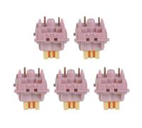 KACCDE La pesca gialla crema silenzia la linea interruttori meccanici delle tastiere pre lubrificate per le esperienze di gioco regolari