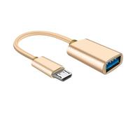KACCDE On the Go Cavo Adattatore USB Line, USB2.0, Glod USB TO, Glod A | Trasferimento dati veloce e connessione periferica per tastiere e controller di gioco con facile trasferimento di file