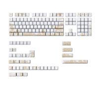 KACCDE Platinums Ricamo Originale Altezza Keycaps 146/136 Tasti Brilla Attraverso Retroilluminato Keycapst Per Tastiera Meccanica
