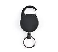 KACCDE Portachiavi retrattile resistente per catena antifurto con moschettone estensibile lunghezza 23 ' ' badge Hol catena anelli catene resistenti con clip per cintura per donne uomini chiavi auto