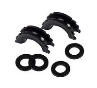 KACCDE Set di isolatori per grilli, 1 paio di isolatori DRing e 4 rondelle di copertura per ganci da 1,9 cm per proteggere gli isolatori del paraurti