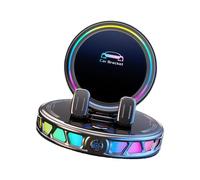 KACCDE Supporto per smartphone da auto con supporto a ventosa, leggero, girevole a 360 gradi, supporto per telefono con luci d'atmosfera
