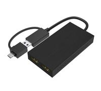 KACCDE Trasmissione video USB3.0 a due USB di risoluzione del convertitore 4K all'adattatore video di 2 porte