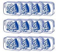 Kacctyen 12 pz Cheer Makeup Bag Cheer Regali Bulk per Team 7 x 4.7 x 2.4 '' Cosmetic Bag Cheer PVC Trucco Caso Cancella Toiletry Zipper Pouch per Cheerleading Tecompagni Cheer Party Forniture, Blu
