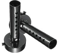 Kacepar 48mm DB Killer Silenziatore moto, Universale Moto Muffler Baffle, Silenziatore universale per tubi di scarico, Silenziatore rimovibile, Nero, 2 pezzi
