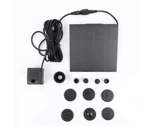 KACEPAR Pompa per Fontana Solare, Pompa per Acqua Solare Pompa con Pannello Solare Separato 7V 1.2W 200L/H per Giardini, Stagni, Giardini Botanici, Decorazione del Paesaggio, Risparmio Energetico