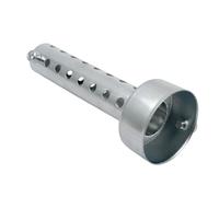 Kacepar Silenziatore per moto, 42mm DB Killer Muffler Baffle, Silenziatore universale del tubo di scarico, Cancellatore di rumore del silenziatore della lattina, Argento, 1 Pezzo