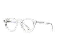 kachawoo Blue Light Blocking Eyeglasses Frame Vintage TR90 Leopard Glasses Blue-ray Eyewears for OL Classic Korean Style Frames, trasparente, Small