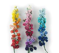 KADADSA 35 colori con 100 piccole rose artificiali miste, tonalità assortite, trentacinque colori, fiori di carta di gelso, 15-18 mm, per matrimoni e scrapbooking