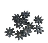 Kadagg 10 Pezzi Guarnizione del piantone dello sterzo Giunto Flessibile Giunto Flessibile del piantone dello sterzo Parti di Guarnizione per Oro + Nero