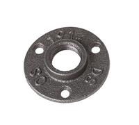 Kadagg 3/4" Flangia per Pavimento filettata Raccordi per Tubi in Ferro Montaggio a Parete Nero Argento