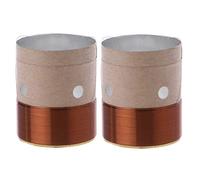 Kadagg Bobina Mobile per Bassi 25,5 mm Bobina Mobile per woofer per Bassi Filo a Due Strati in Alluminio Bianco Parte di Riparazione 2 Pezzi Metallo