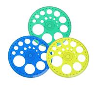 Kadagg Goniometro da 360 Gradi Modello di Righello Completo Forniture per redazione Scolastica in plastica