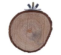 Kadagg Piattaforma per Supporto per posatoio per Uccelli l Macinazione del Legno per parrocchetti Cockatiels Conuri Piccioncini Legno