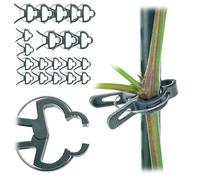 KADAX 20 mollette per piante, 6 x 5 cm e 4 x 3,5 cm, per pomodori, cetrioli, rose e altre piante rampicanti, piccole clip per piante rampicanti, supporto per piante rampicanti, clip per pomodori