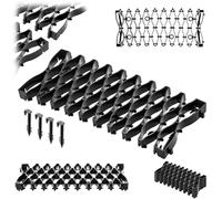 KADAX 4 griglie di protezione per prato per robot tosaerba, 47 x 20 cm, griglia per prato, protezione dai danni causati da robot tosaerba, piastre in plastica (nero)