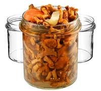 KADAX 50 barattoli per conserve da 350 ml, per funghi, confetture, miele, marmellate, barattoli ermetici da regalare