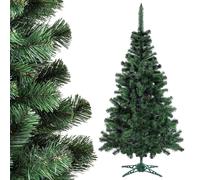 KADAX - Albero di Natale artificiale, realistico, realizzato in UE, 155-220 cm, abete sintetico con robusto supporto in plastica (155 cm v2)
