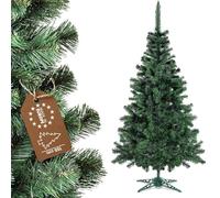 KADAX - Albero di Natale artificiale, realistico, realizzato in UE, 155-220 cm, abete sintetico con robusto supporto in plastica (155 cm v2)