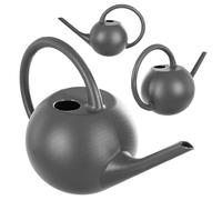 KADAX Annaffiatoio da 1,2 l, piccolo annaffiatoio in plastica per piante da interno, annaffiatoio con beccuccio lungo per una facile irrigazione, annaffiatoio da giardino (grigio)