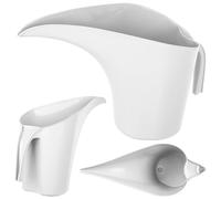 KADAX Annaffiatoio da 2 litri, piccolo annaffiatoio per fiori in plastica per piante da interno, moderno annaffiatoio con manico ergonomico e beccuccio lungo (bianco)