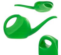 KADAX Annaffiatoio piccolo, 2L, Annaffiatoio universale, plastica con beccuccio lungo, per piante, con impugnatura comoda (verde)