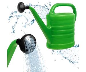KADAX Annaffiatoio universale, Annaffiatoio plastica con beccuccio lungo, per piante da interni ed esterni, verde con impugnatura comoda (2,5L)