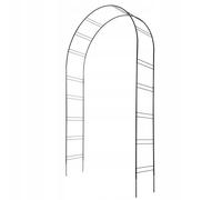 KADAX Arco di rose per piante rampicanti, pergola, nero, 150 x 255 cm
