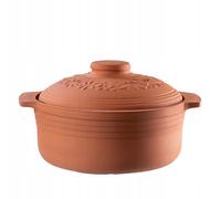 KADAX Argilla, Casseruola, Pentola in Ceramica con Coperchio, Rotonda, 4L