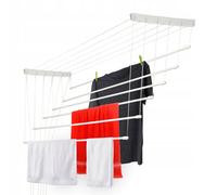 KADAX Asciugabiancheria da soffitto, Asciugatrice per soffitto 6, 6 x 130/bianco